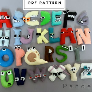 Felt Letters, Felt Alphabet, Preschool Alphabet, Learning Alphabet, Stuffed  Letters, Felt English Alphabet, Educational Toy, Montessori Toys 