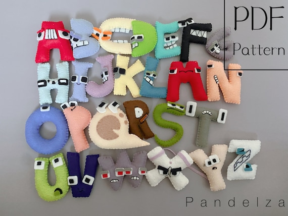 Alphabet Lore Plush Keychain A-z Alphabet Lore Children's Nursery Handbags  Kids Gift