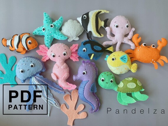 12 Sticker-Blätter „Make-a-Sea“ – Mit Meeres-Tieren & Fischen – Je 16,5x11,4 Cm, Für Kinder & Basteln