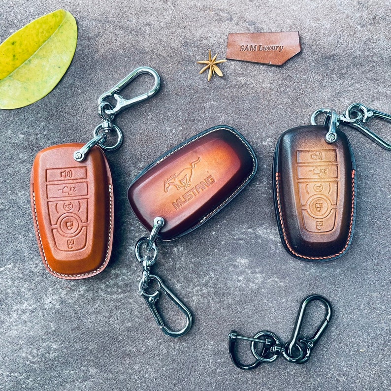 Fob Cover Mustang Mach E Leather Key Fob Cover Case Ford - Etsy