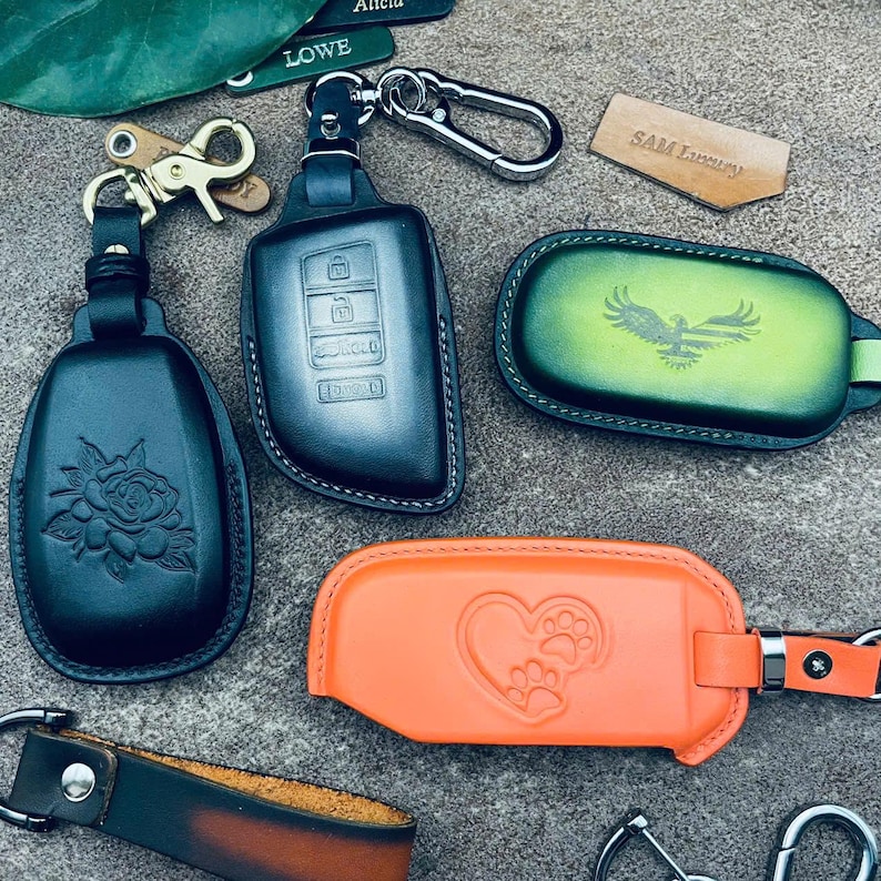 Cover Fit For Acura Integra Mdx Rdx zdx Tlx Ilx Rlx Tsx Nsx Sport Type s Key Fob Cover Case Leather Keychain Holder Protect remote 2024 2025 image 6