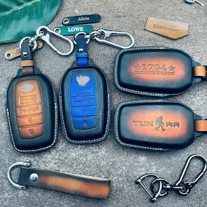 ALL Type For 2025 2024 Tundra Trd Pro 1794 Edition Capstone Sr5 Offroad Platinum Key Fob Cover Case Keychain Keyless Remote Holder Accessory