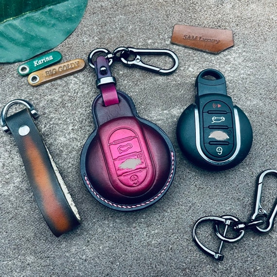 For Mini Clubman Hardtop Hatchback Countryman F54 F55 F56 F57 F60 F R Paceman Jcw Cooper Key Fob Cover Case Remote Keyless Holder Keychain