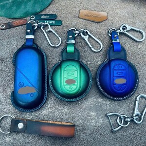 Custodia per portachiavi adatta per Mini Clubman Hardtop Hatchback Countryman F54 F55 F56 F57 F60 Paceman Jcw, portachiavi con telecomando e senza chiave.