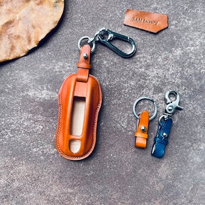 ALL Key Cover Macan Cayman Boxster Cayenne Panamera Spyder 911 996 997 991 Key Fob Cover Case Leather Keychain Keyless Remote Holder