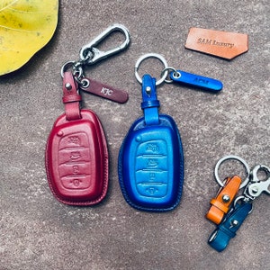 Custodia per portachiavi Huyndaiii per Solaris Accent Creta Elantra Ix35 2017 Tucson Verna 2021 Sonata Luxury Trim Portachiavi Supporto per telecomando senza chiave