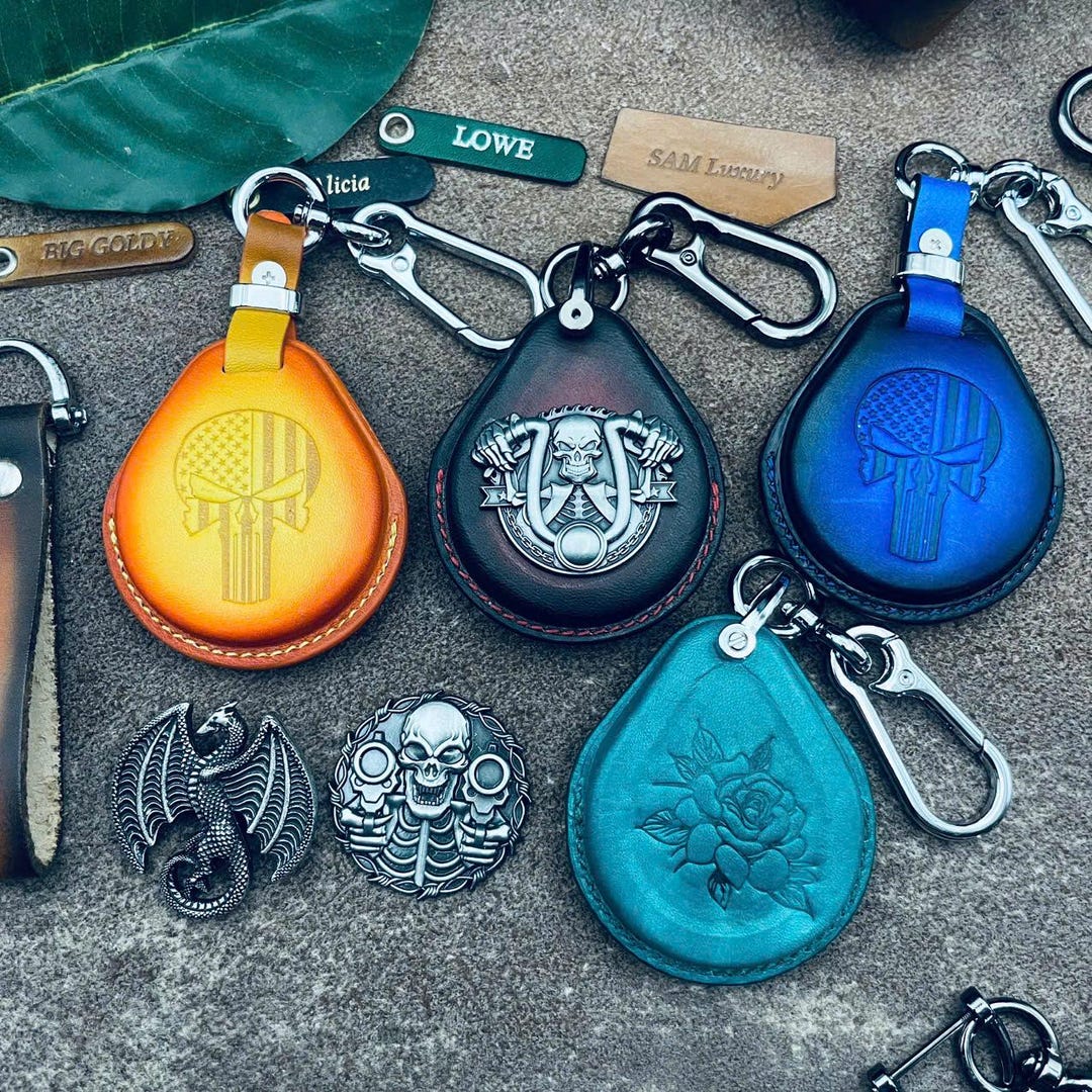 【mahagrid】24FW★ HARD ROCK LEATHER KEYRING HARD ROCK LEATHER KEYRING [BLACK] - MAHAGRID