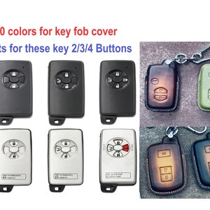 Fit For Corolla Noah estima Previa Mark x Allion Auris Urban Cruiser Vanguard yaris Rav4 Key Cover Case Cover Leather Keychain Remote Holder