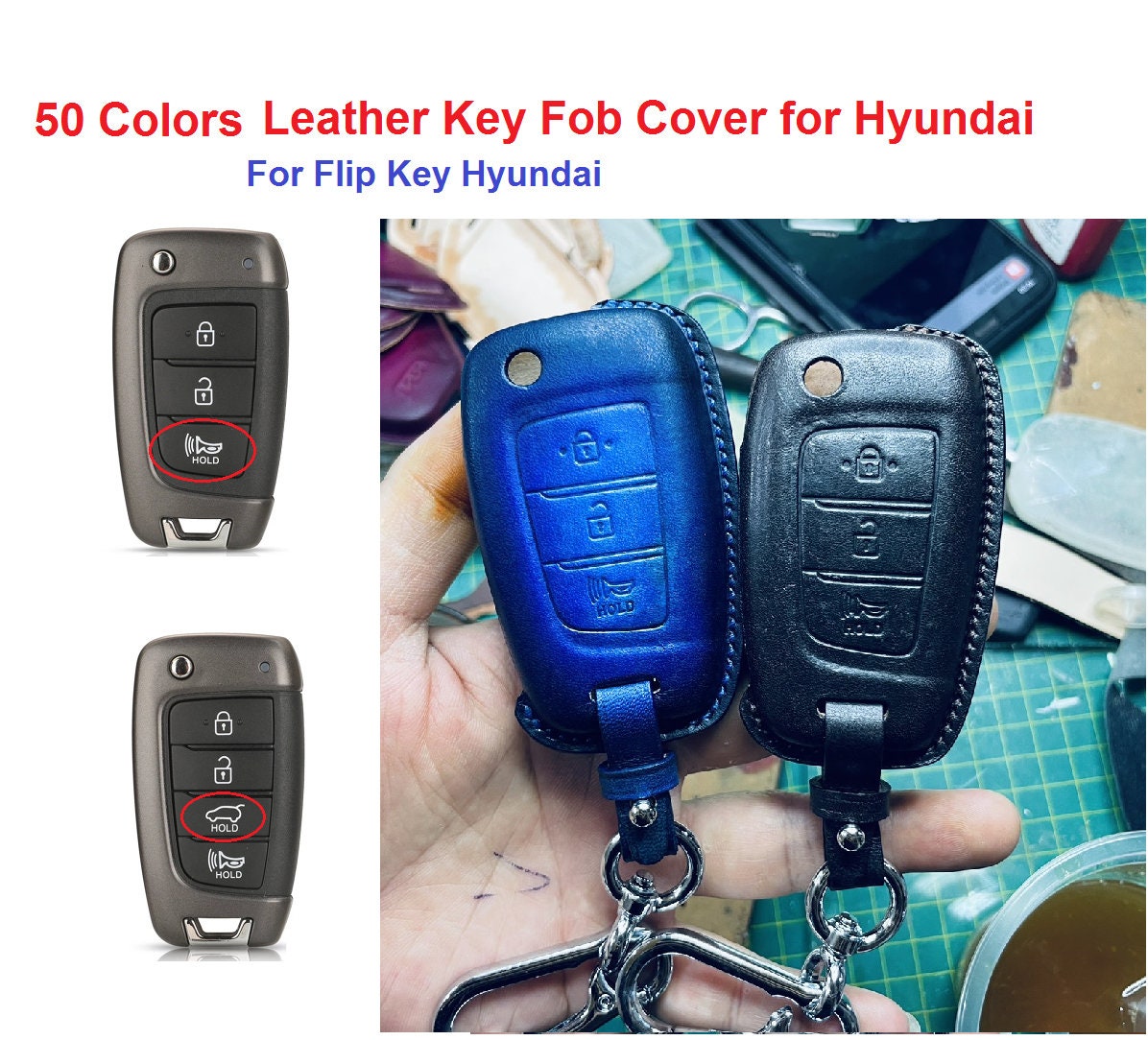 Hyundai Accent 2010+ Remote Cover 2B HYN17 ABK-3376