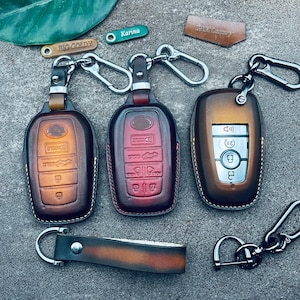 Für 2024 Sienna Leder Autoschlüssel Fob Fall Abdeckung Sienna 2023 2022 Smart Fernbedienung KeyRing Keyless Keyfob Halter Zubehör