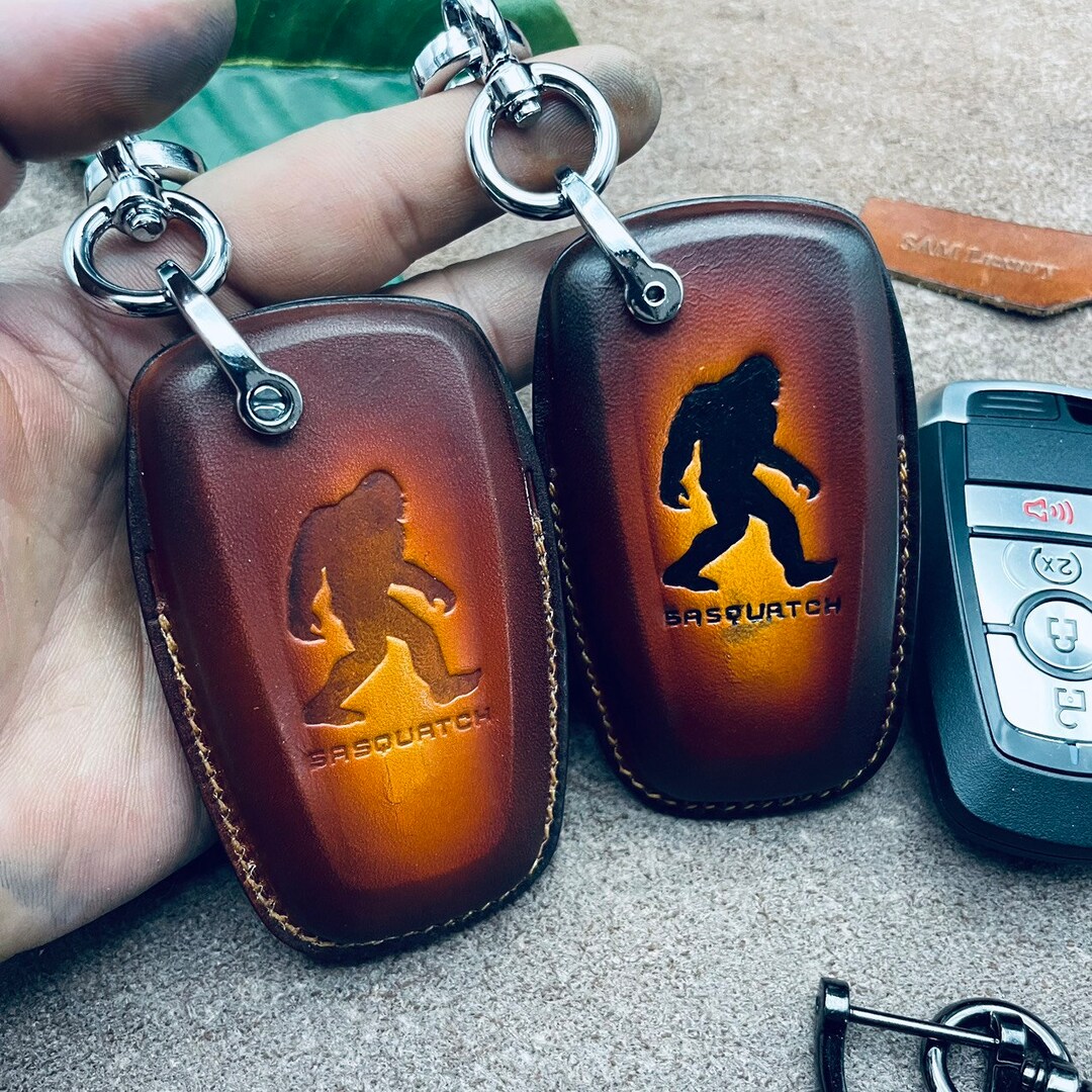 Painting Bronco Sport Key Fob Cover Case 2023 Bronco Sasquatch Keychain