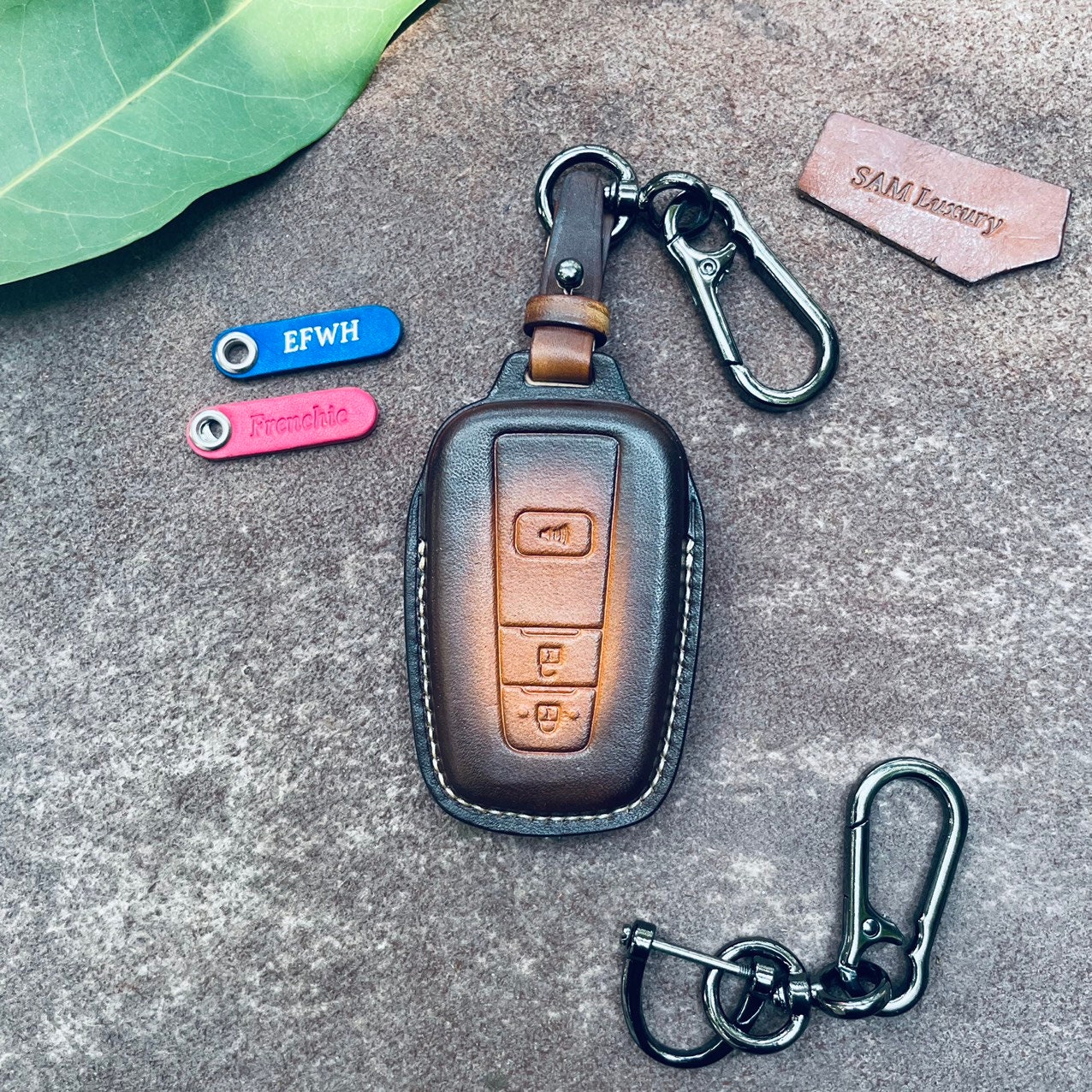 Toyota GT86 86 Genuine Leather Smart Remote Key Case Cover - Korean Auto  Imports