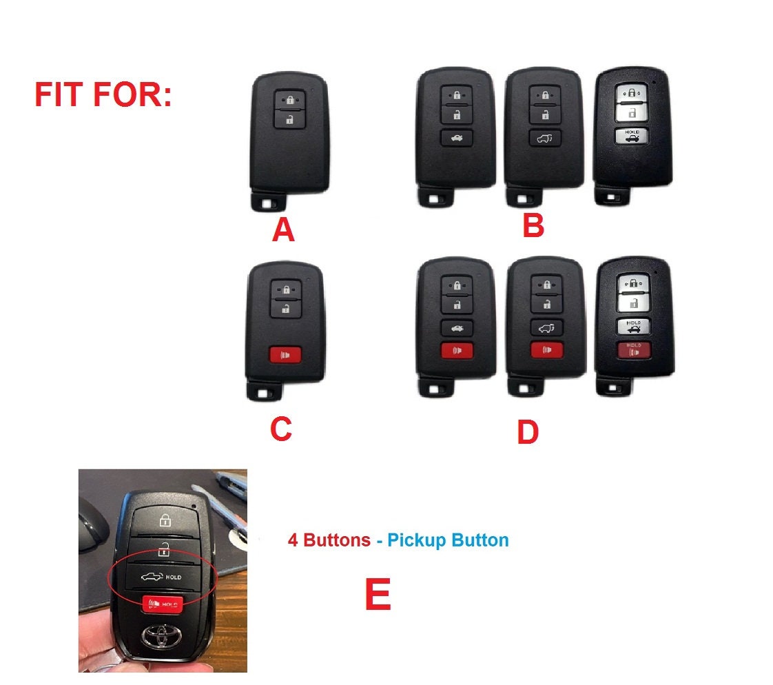 Zinc Alloy Leather Remote Key Cover Fob Case For Toyota 4 Runner Tundra Tacoma - View #12
