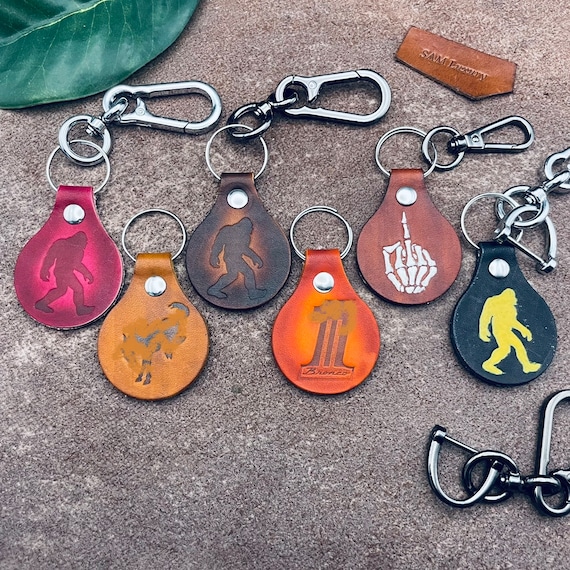 Personalized Bronco Keychain Bronco Sport Sasquatch Bigfoot Horse