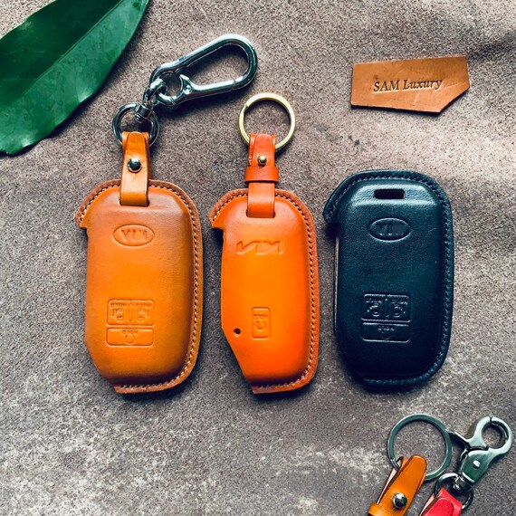 Kia Carnival 2021 2022 Leather Key Fob Cover Case Carnival  Etsy