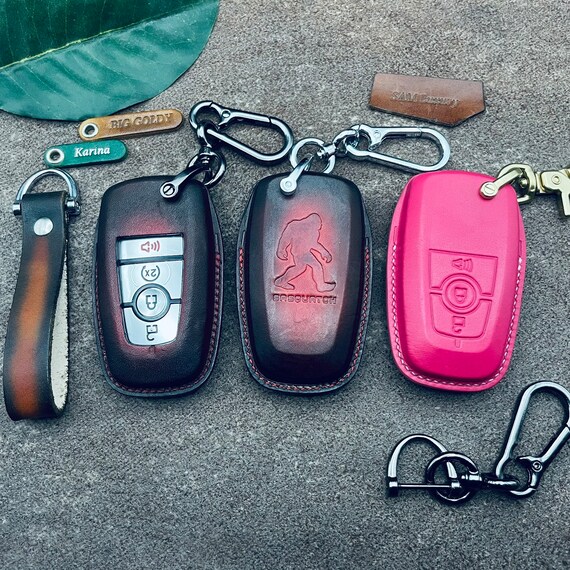 Cover For Bronco Keychain Broncos Sport Sasquatch 2023 2024 Key Fob Cover Case Leather Keyless Remote Holder Accessories Custom Gift