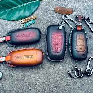 Per Maverick Turbo Hybrid Key Fob Cover Case 2023 2024 Maverick Xlt Xl Tremor Lariat Portachiavi Keyless Remote Holder Flip Folding Fold Key
