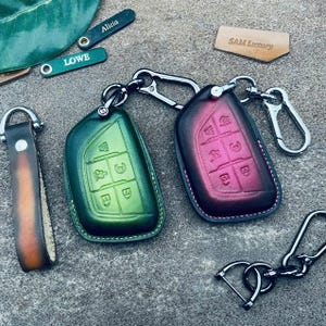 ALL Keys for Cadillac Escalade Esv Ct4 Ct5 xt4 xt5 xt6 Key Fob Cover Case leather keychain Clip Keyless Remote Holder Pouch Pocket 2026 2025
