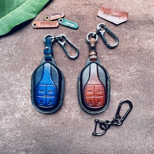 Fit for 2024 Ghibli Levante President Granturismo Coolest GranCabrio Keychain Key Fob Cover Case Leather Keyless Remote Holder Accessories