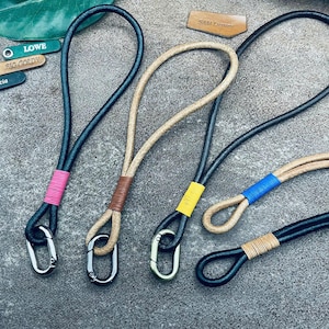 Bracelet long porte-clés enroulement rond lanière sangle corde métallique support en cuir porte-clés anneau de maison boucle de maintien crochet organisateur suspendu accessoire