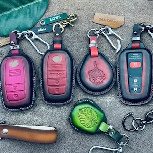 Fit For 4 runner 2025 2024 sr5 Trd Offroad Sport Limited Key Fob Cover Case Leather 4runner Keychain Keyless Remote Holder Custom Gift 5th