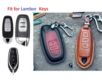 Protège-clés pour Urus Huracan EVO STO Aventador Roadster Gallardo LP700 LP610 LP560 en cuir pour porte-clés