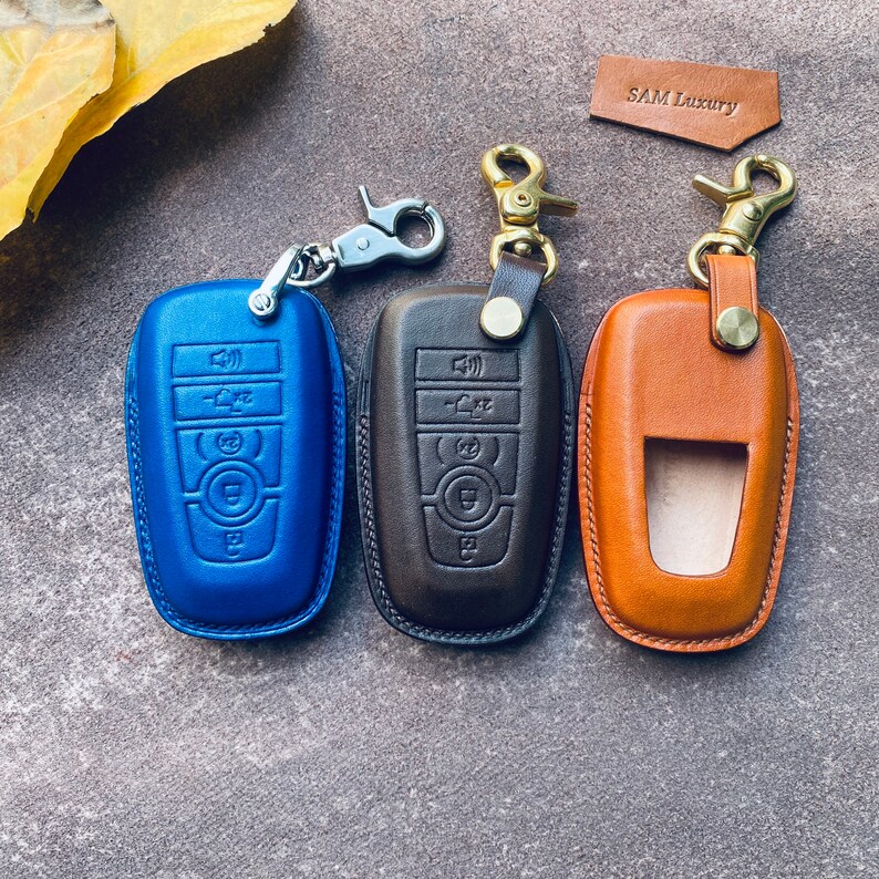 Broncos Key Fob Cover Ford Bronco Sport Leather Key Fob Cover Etsy