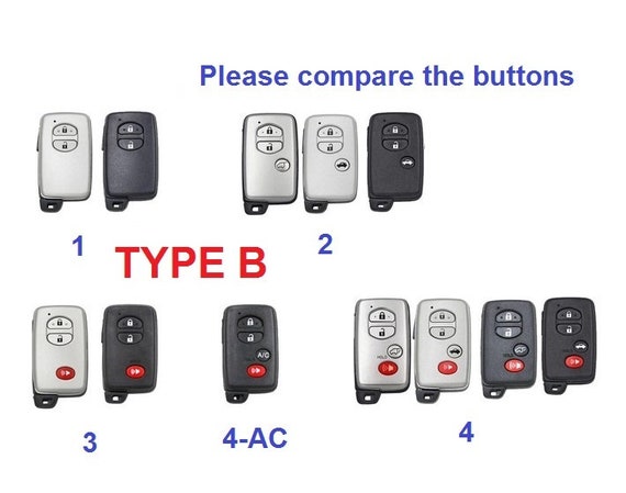 MECHCOS Compatible With Toyota Tacoma Venza Corolla Grand Highlander Prius Land Cruiser Sienna Sequoia Tundra Crown RAV4 Prime Purple Black TPU Key Fob Cover Case Remote Holder Protector Accessories
