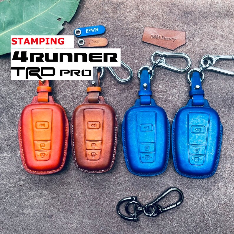 Toyota 4runner Key Fob Cover Case Leather 2021 2022 2023 Etsy