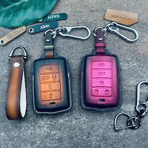 4/5/6 Buttons Key Cover For Grand wagoneer 2024 2025 Key Fob Cover Case Leather Keychain Remote Holder Shell Protect Keyless Pocket Custom