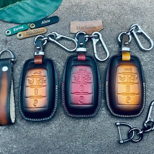 Cover Limited Trx Longhorns Sport Goat Big Horn 1500 2500 Sleutelhanger Cover Case Lederen Keyless Remote Sleutelhangerhouder Clip custom 2025 2024