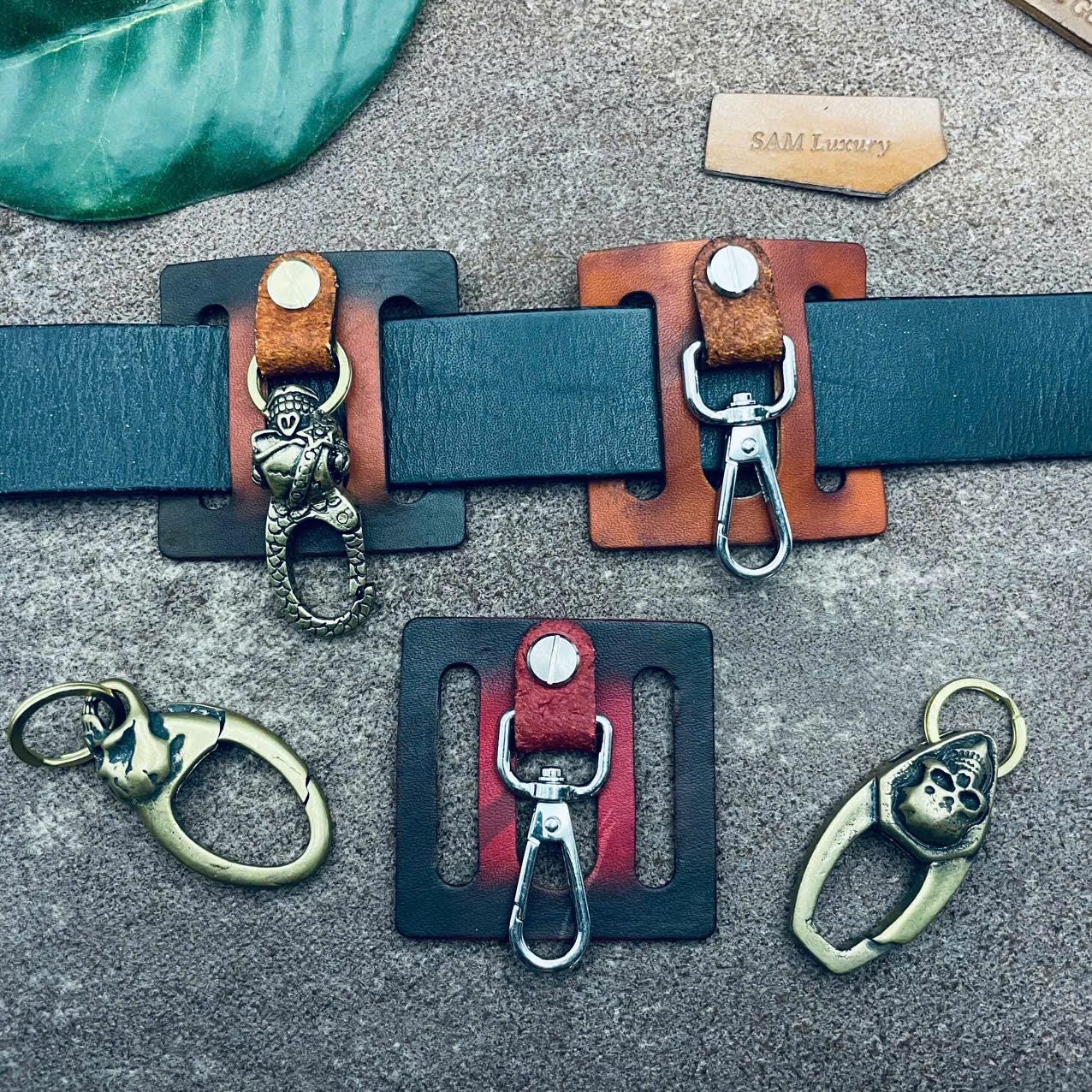 RRL Leather Belt Hook Key Fob キーフォブ RRL Leather Belt Hook Key Fob キーフォブ