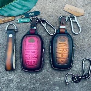 Abdeckung für Sienna Xle Xse Platinum Key Fob Cover Case Leder Keyless Fernbedienung Halter Shell Schlüsselanhänger Beutel Benutzerdefinierte Name Telefon Clip Verschluss 2024