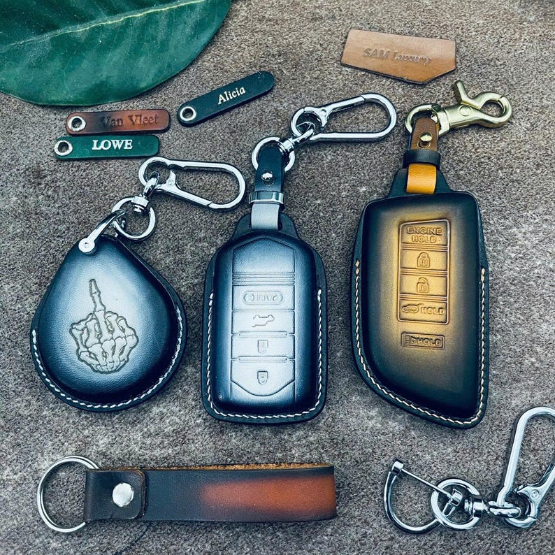 Cover Fit For Acura Integra Mdx Rdx zdx Tlx Ilx Rlx Tsx Nsx Sport Type s Key Fob Cover Case Leather Keychain Holder Protect remote 2024 2025 image 8