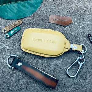 2024 Sequoia Trd Pro Land Cruiser Grand Highlander Crown Platina Lederen Sleutelhanger Beschermhoes Smart Keyless Remote Houder Sleutelhanger Beschermen