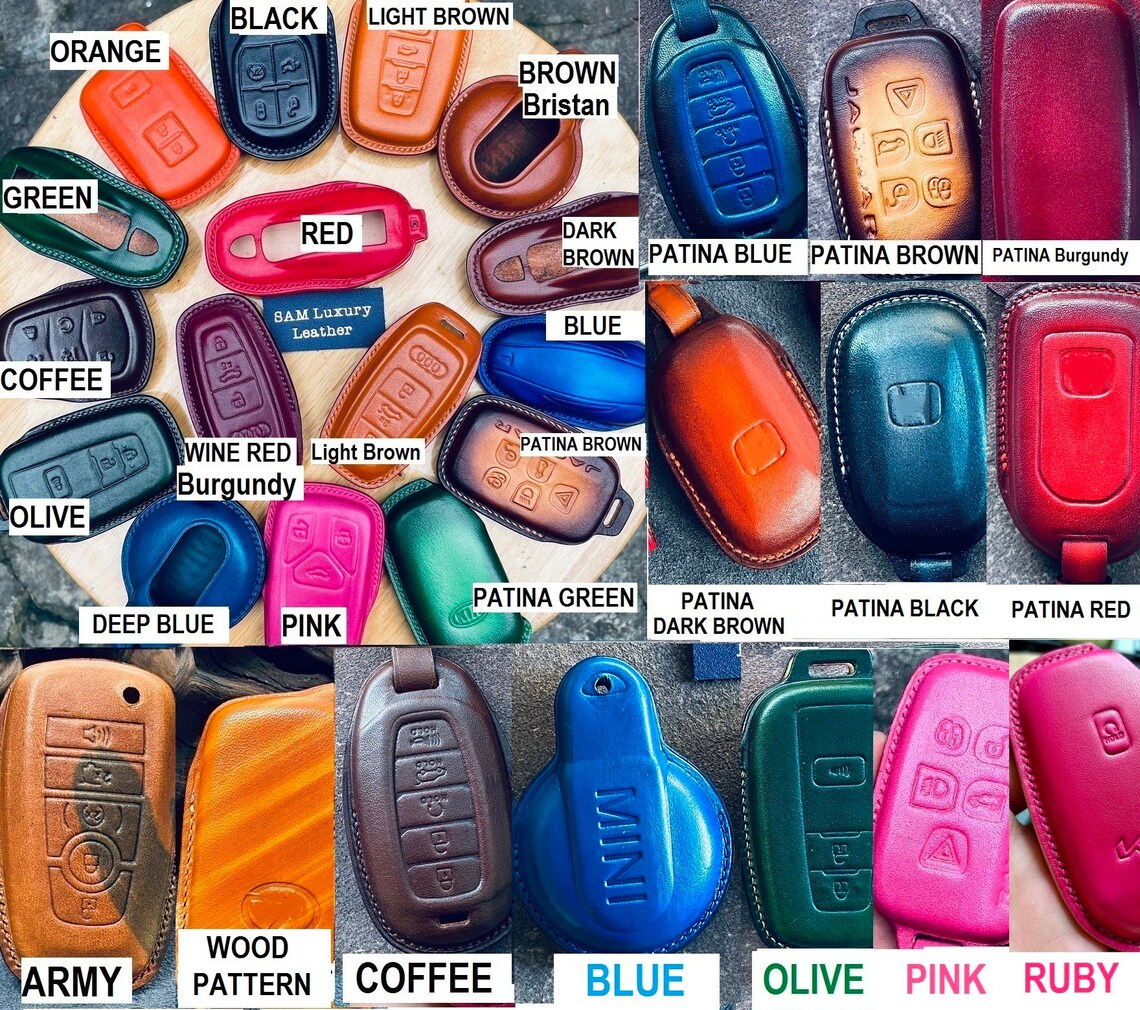 Key Fob Cover HONDA 2/3/4/5 Buttons Leather Key Fob Cover Case Etsy