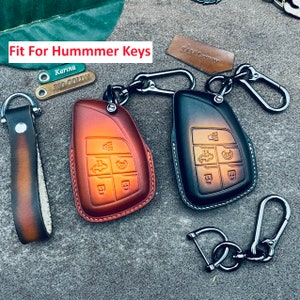 Hummmer Cover Fits For 2023 2024 Ev H2 H3 crab Electric Pickup Truck Key Fob Cover Case Keychain Keyless Remote Holder Custom Shell