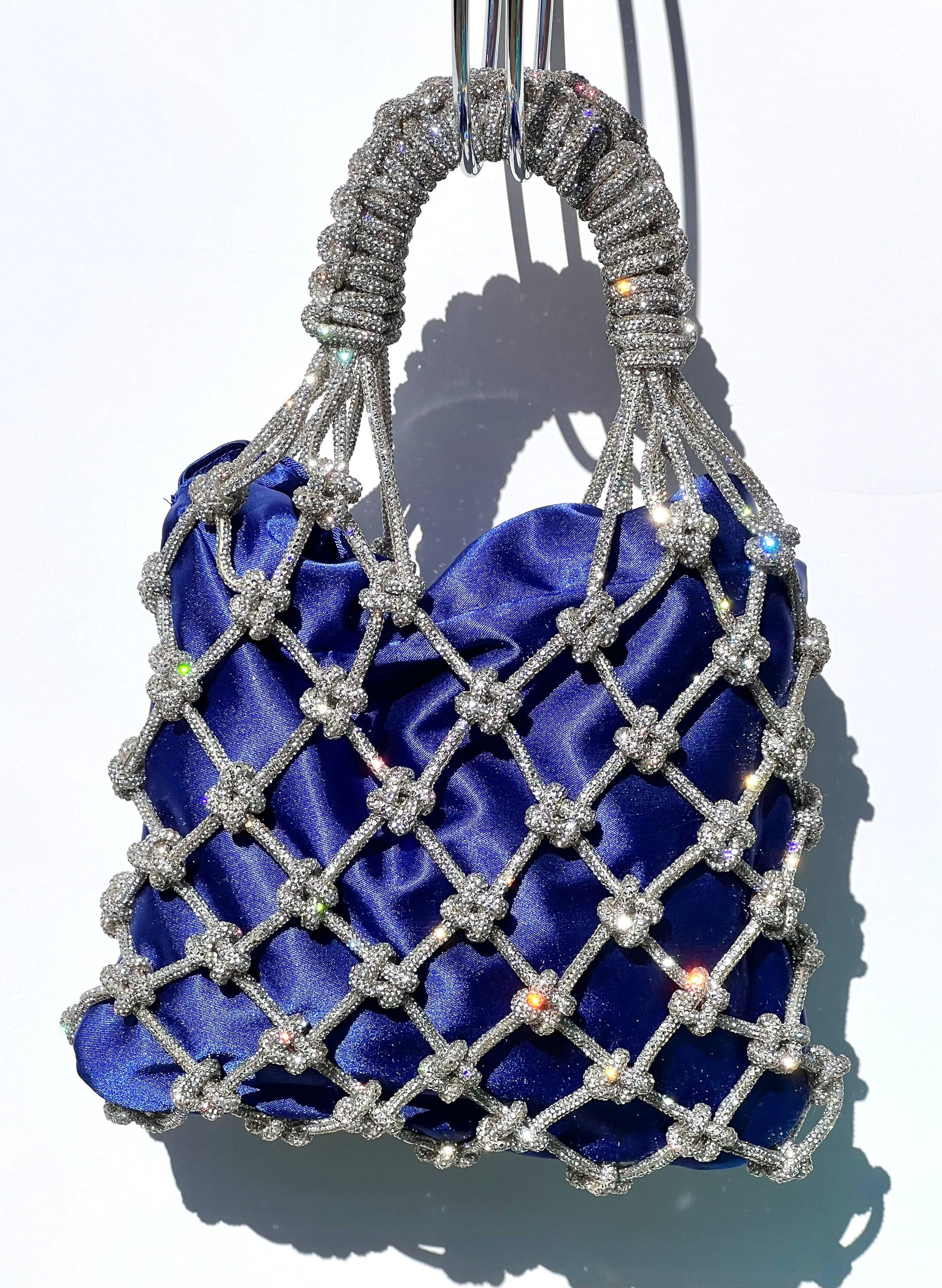 The GEM, Crystal Rhinestone Knotted Handbag, Statement Bag, Jewel