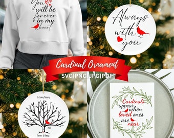 Adorno cardenal SVG Adorno conmemorativo cardenal Adorno navideño cardenal Adorno cardenal Adorno cardenal Memorial Cardenal rojo PNG