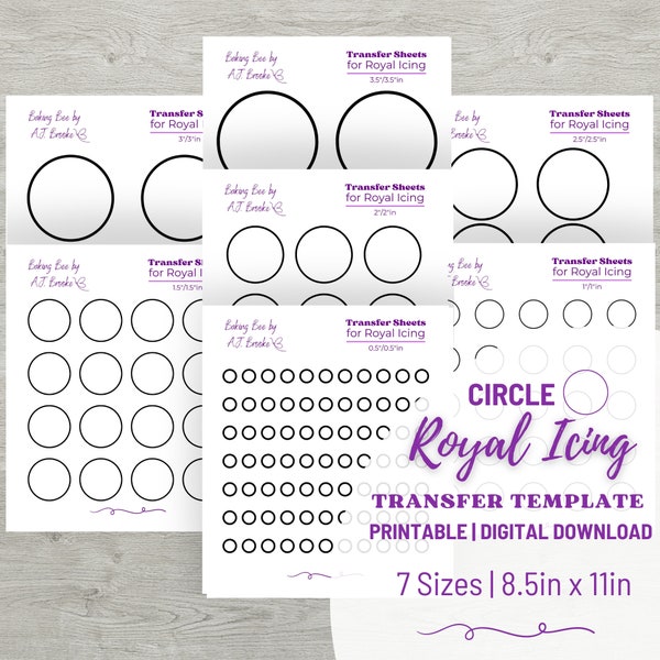 Macaron Stencil Tracing Worksheet Royal Icing Transfer Sheets Shape Tracing Baking Label Circle Stencils Tracing Board Baking Stencil