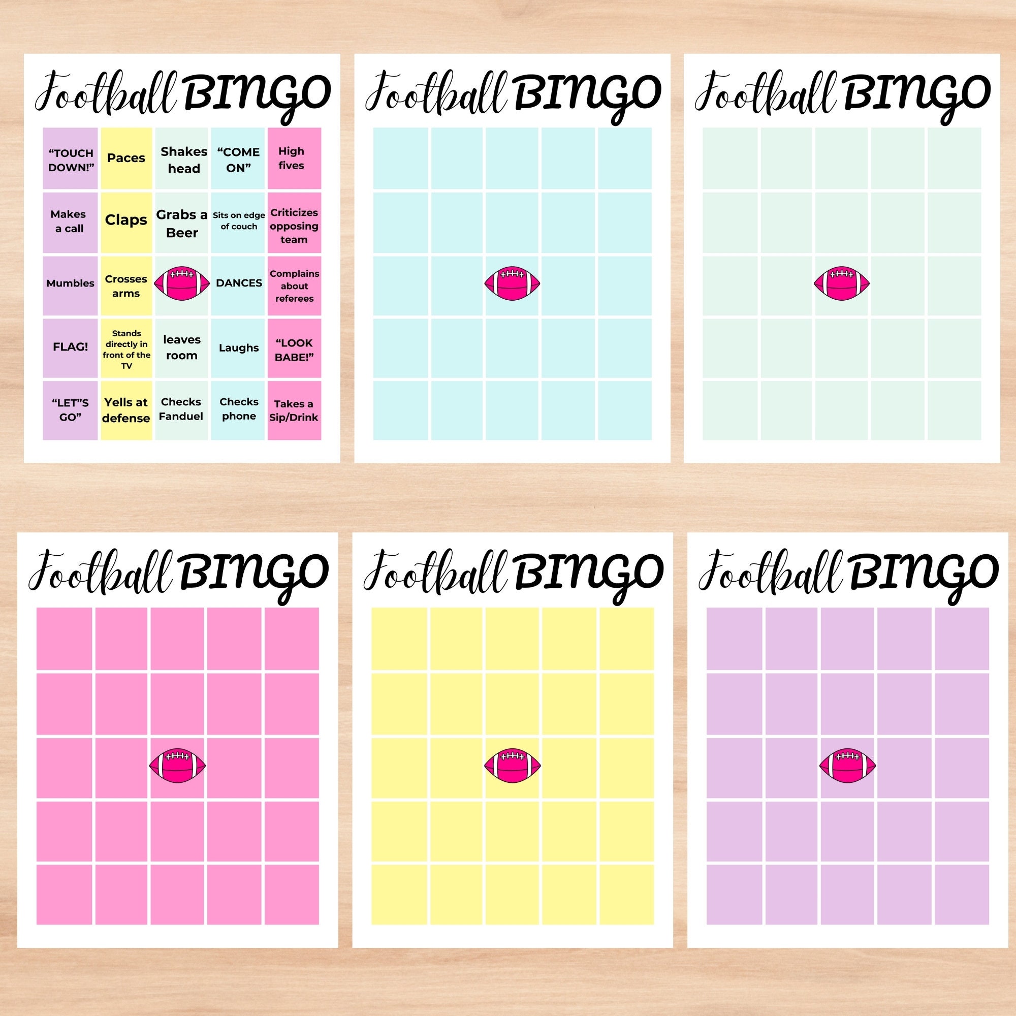 Super Bowl Bingo Super Bowl Squares Superbowl Squares Superbowl Party ...