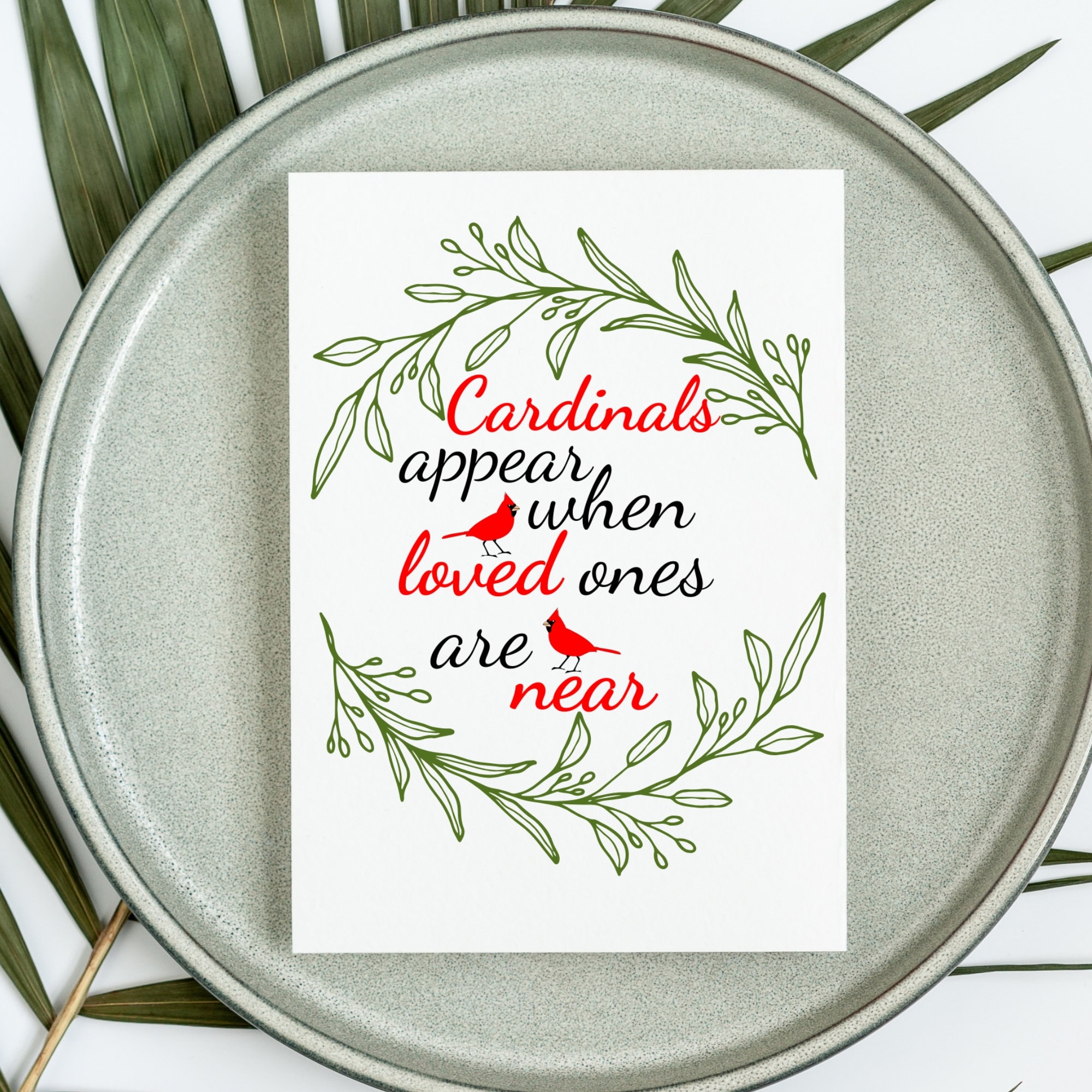 Cardinal Memorial Cardinal Ornament SVG Cardinal Memorial Ornament Cardinal Christmas ...