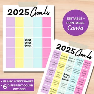 Vision Board Template Vision Board Bingo Vision Board Kit Vision Board Printables Digital Vision Board Vision Board Words Vision Board Party