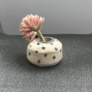 tiny spotted vase