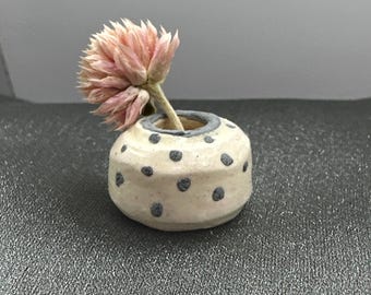 tiny spotted vase