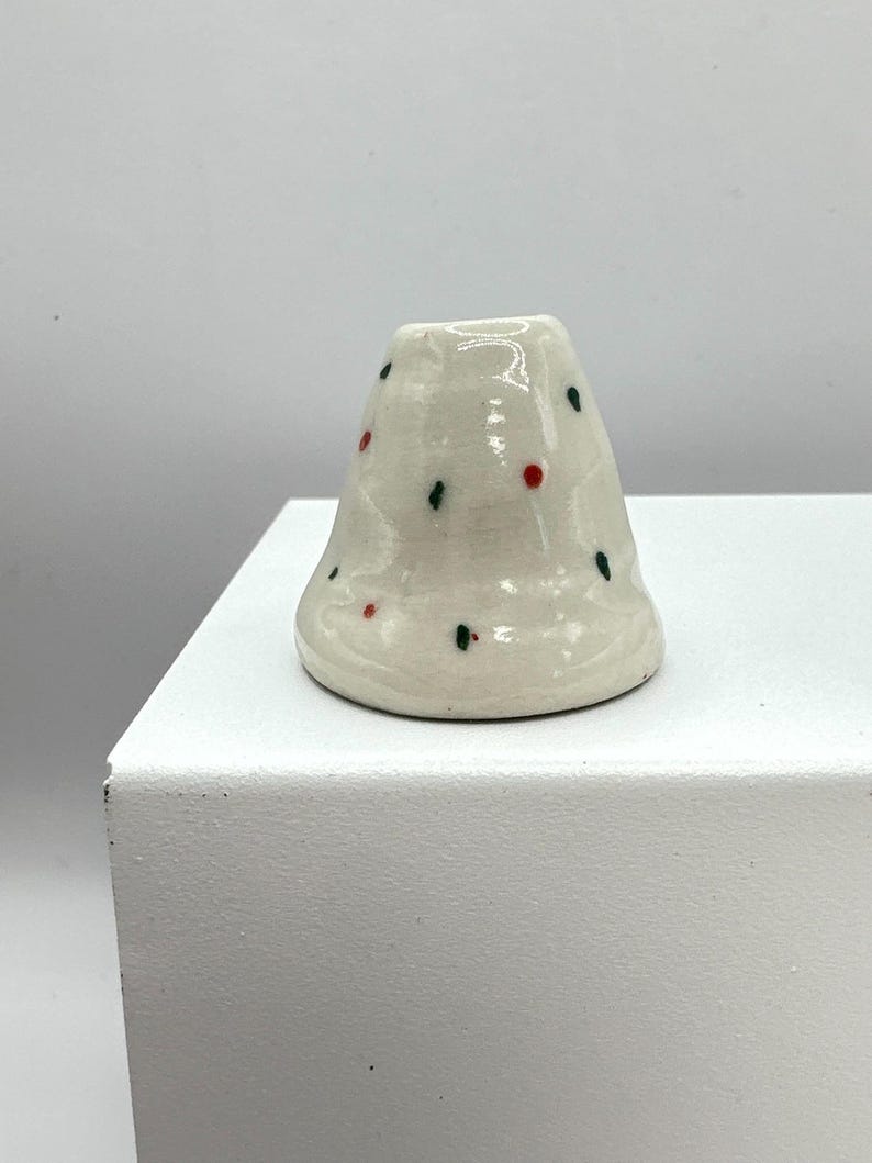 Green and Red Dots Mini Vase - Etsy