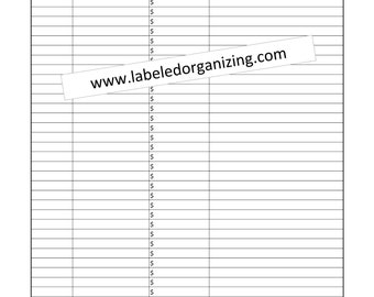 Taxes - Business Expenses Spreadsheet - All Businesses - Super Simple Design - Stay Organized!