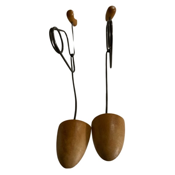 1920’s Wire and Wood Shoe Trees ~ Vintage Folk Art - image 3