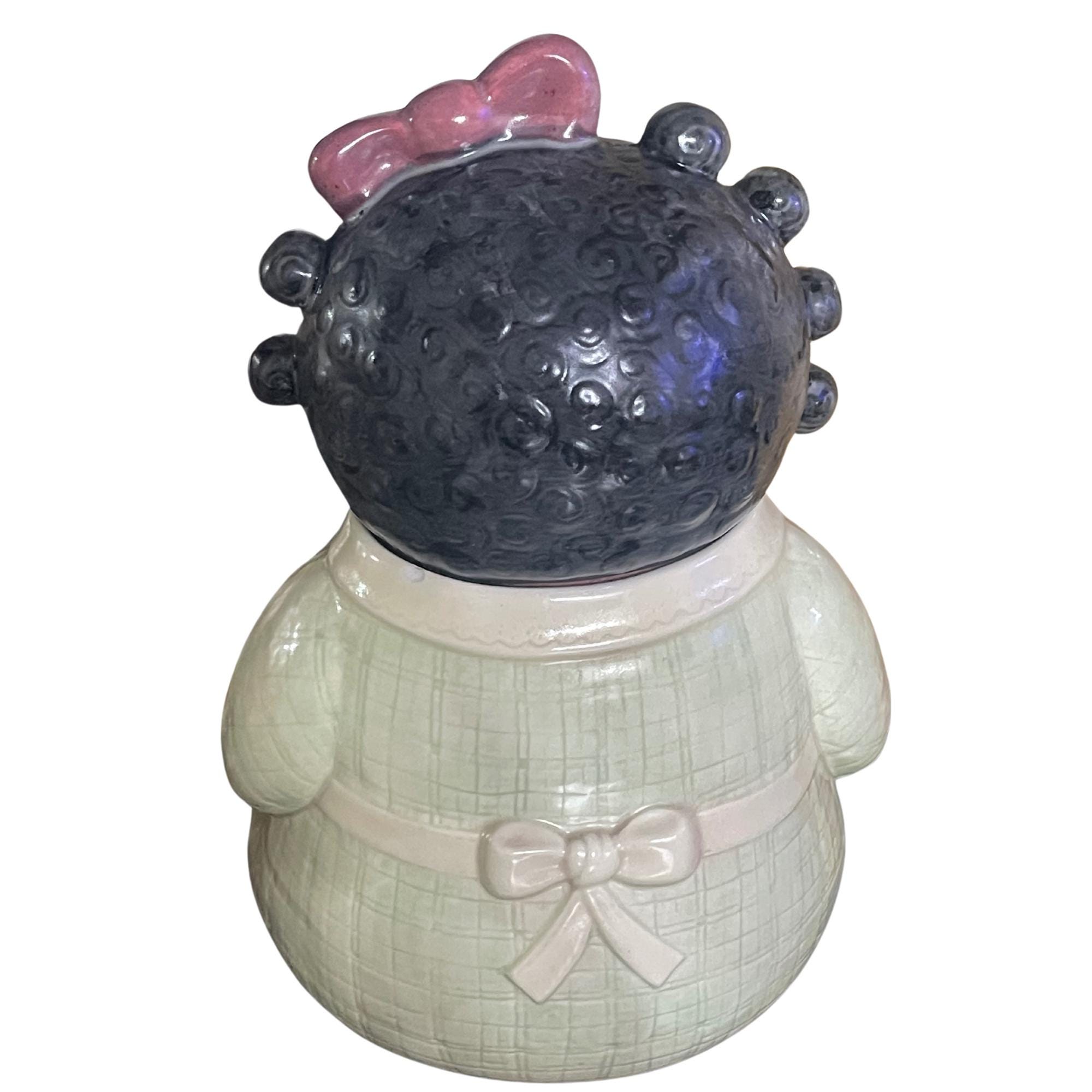 Treasure Craft Cookie Jar Black Rag Doll 14