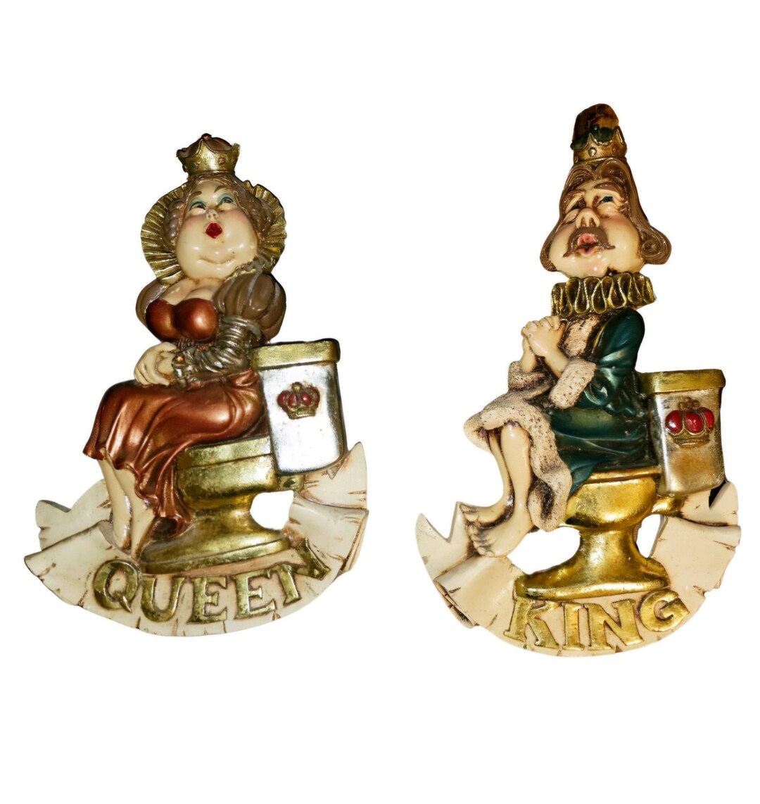 King and Queen Bathroom Signs - Etsy